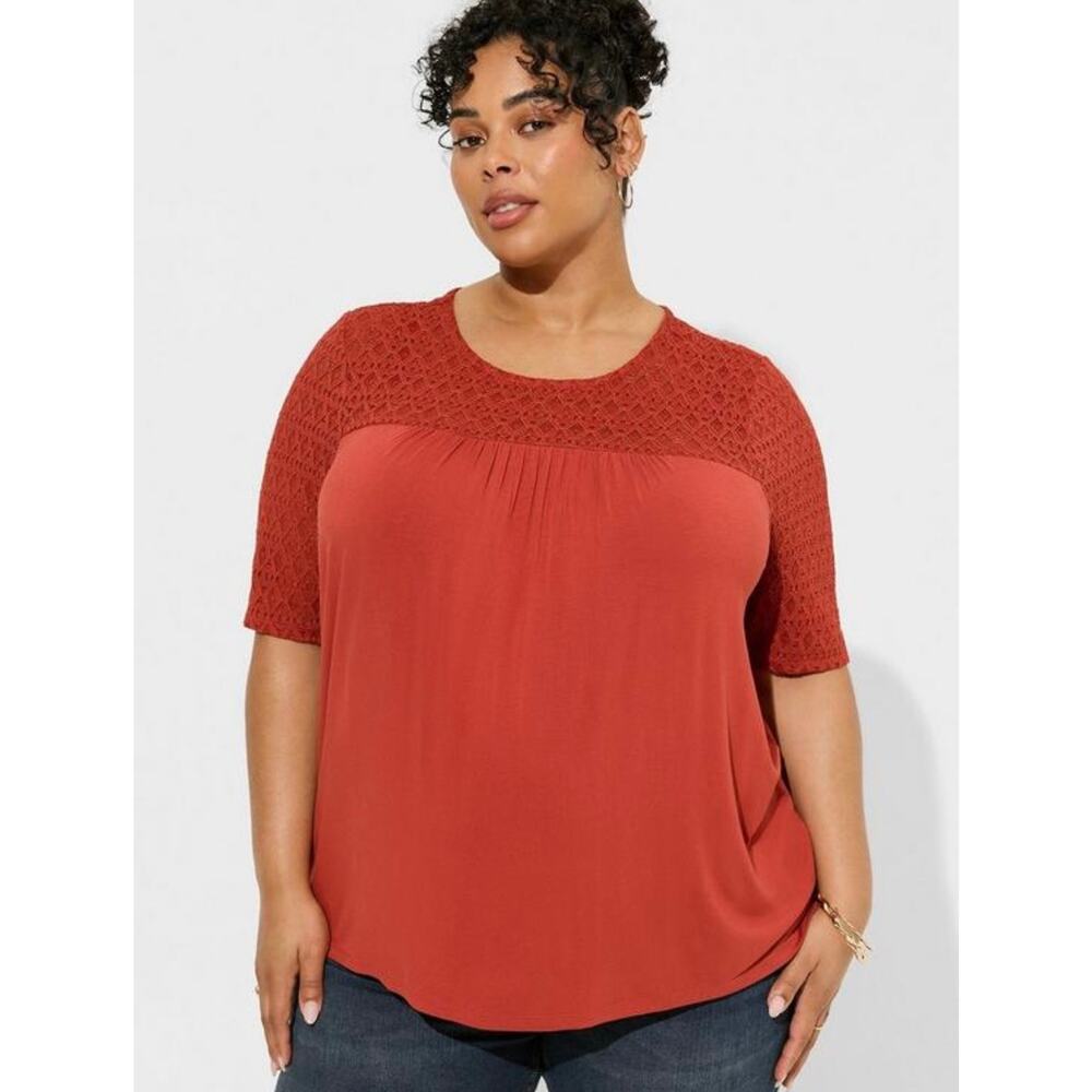 Torrid Super Soft Crew Neck Blouse 3X